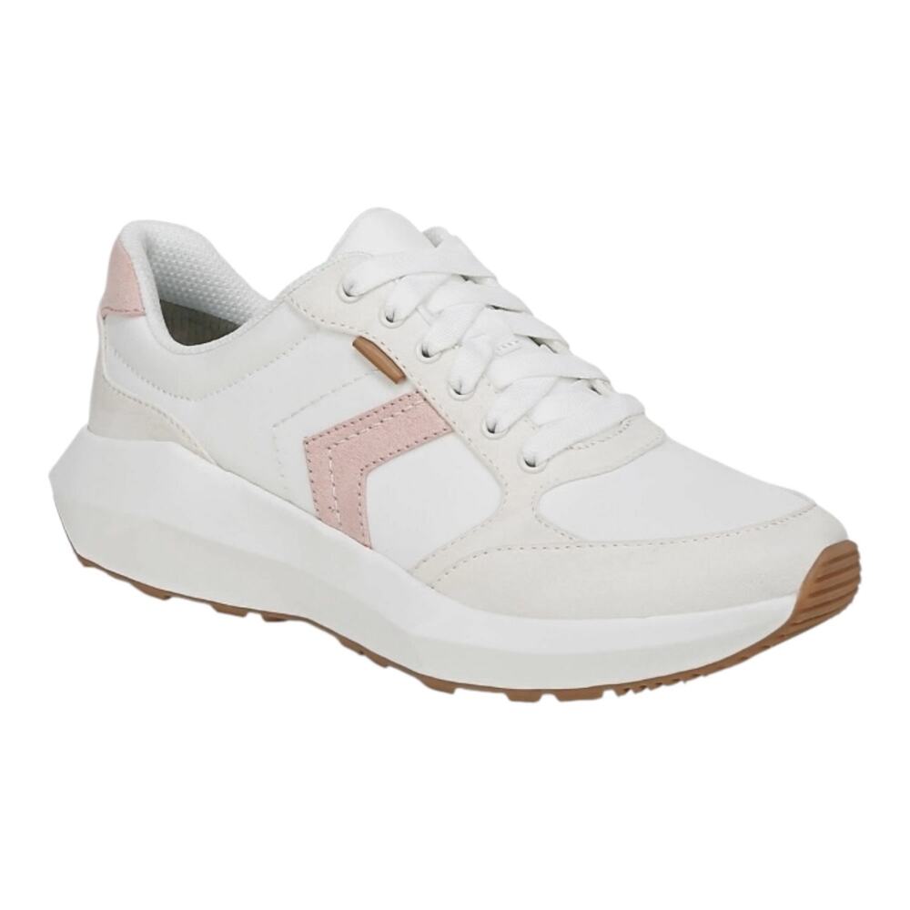 Dr. Scholl's White and Pink Women's Sneakers
